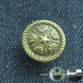 Fix copper buttons , star style buttons for cloth, buttons factory